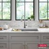 32&rdquo; Granite Composite Workstation Kitchen Sink Undermount Single Bowl with WorkFlow&trade; Ledge and Accessories in Dark Grey